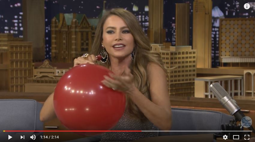 Sofia Vergara Chats with Jimmy While Sucking Helium