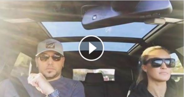 VIDEO: Jason Aldean and Wife Brittany Enjoy Some Car-Karaoke.
