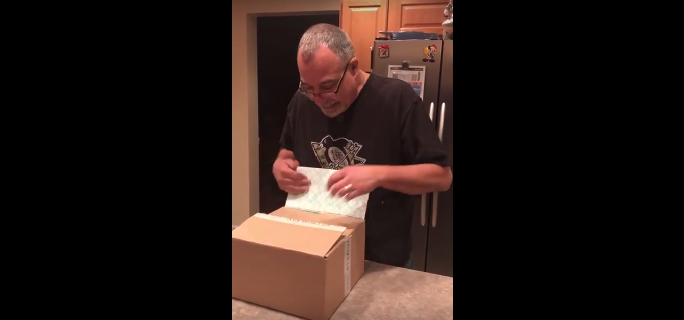 Early Christmas Present Brings Grown Man to Tears [VIDEO]