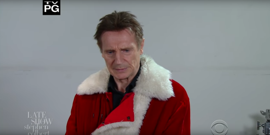 Watch Liam Neeson Audition for Santa