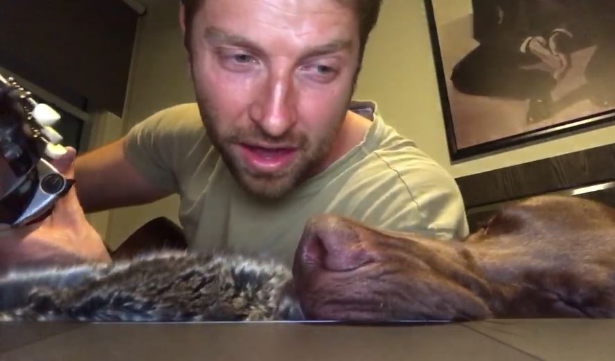 Brett Eldredge sings Edgar to sleep [VIDEO]