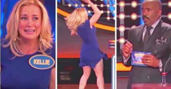 Kellie Pickler needs a BIGGER BUZZER! | Celebrity Family Feud | OUTTAKE