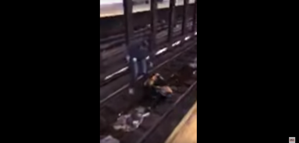 Hitkicker Hero Saves Man From Getting Hit By a Train [VIDEO]