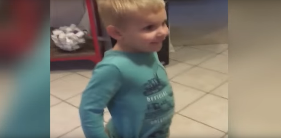 Funny Kid Has the Best Reaction After Learning He is Going to be a Big Brother