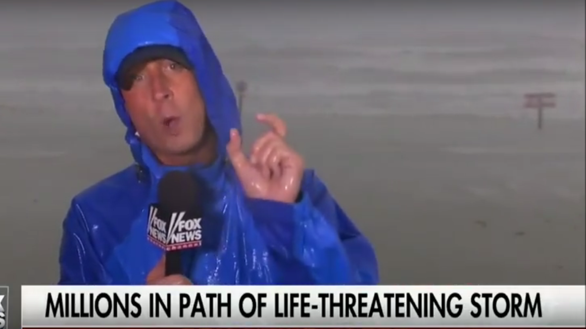 Fox News Reporter Gets Awesome Gift While Covering Hurricane Harvey [WATCH]