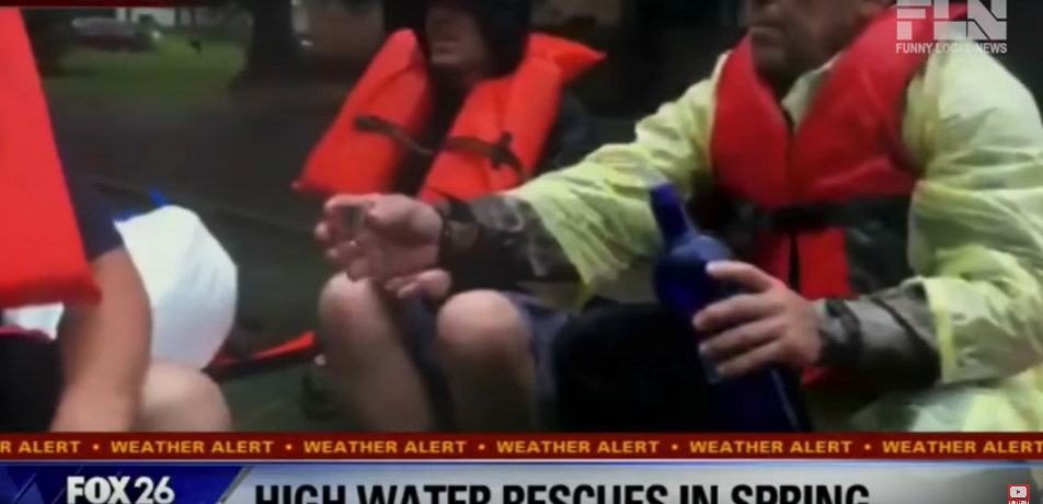 TV Reporter Thinks Hurricane Rescuers Are Doing Shots of Water (Spoiler: It’s Vodka)