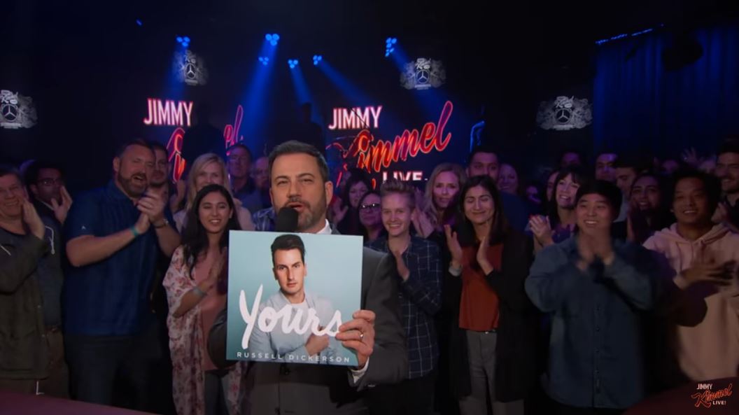 Watch Russell Dickerson Perform No. 1 Hit, “Yours,” on “Jimmy Kimmel”