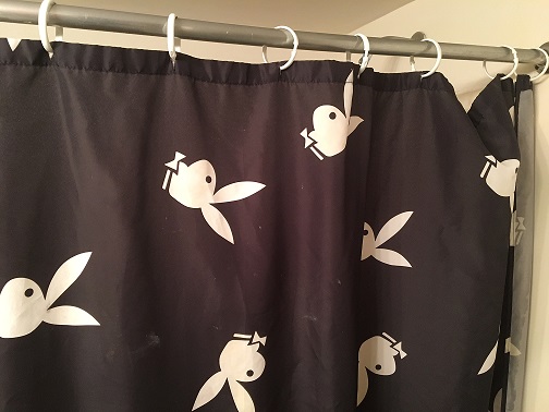 The Story Behind Morgan’s Playboy Shower Curtain