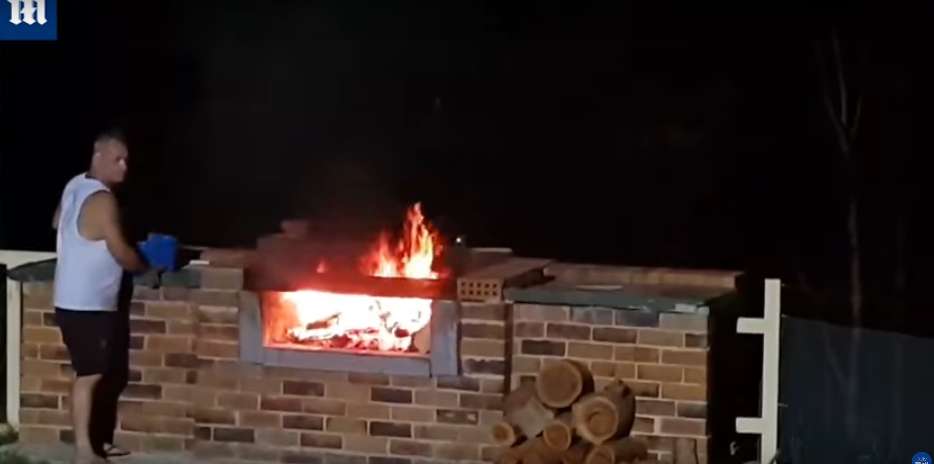 Daring Man Throws Fire Starters Into Lit BBQ [WATCH]