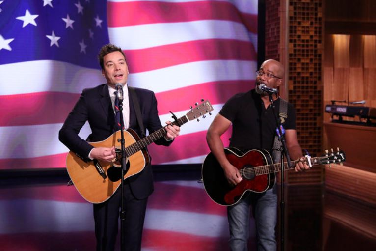 Watch Jimmy Fallon & Darius Rucker Pay Tribute to Armed Forces with ‘Only Wanna Thank the Troops’