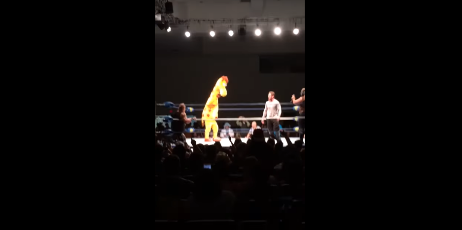 Geoffrey the Giraffe RETURNS in a Wrestling Ring [VIDEO/NSFW]