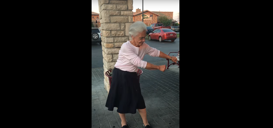 Awesome Grandma Nails the Floss Dance [VIDEO]
