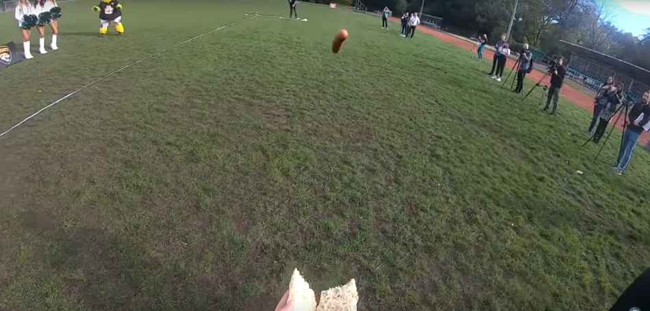 The Ultimate Hot Dog Throwing Challenge [VIDEO]