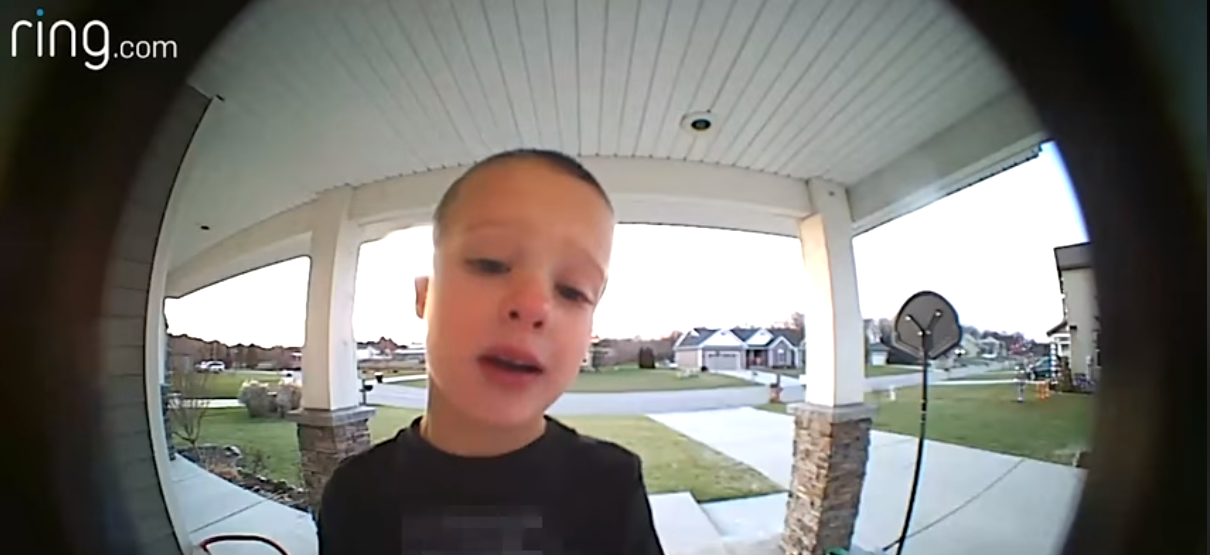 Boy uses Ring camera to get a hold of dad