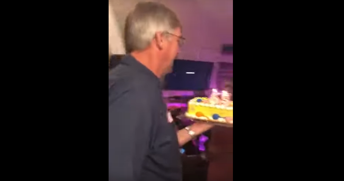 Big Birthday Surprise Ends in Ultimate Klutz Fashion [VIDEO]