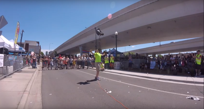 Crazy Daredevil Breaks Guinness Book of World Record for Balancing Running Lawn Mower on His Chin the Longest [WATCH]